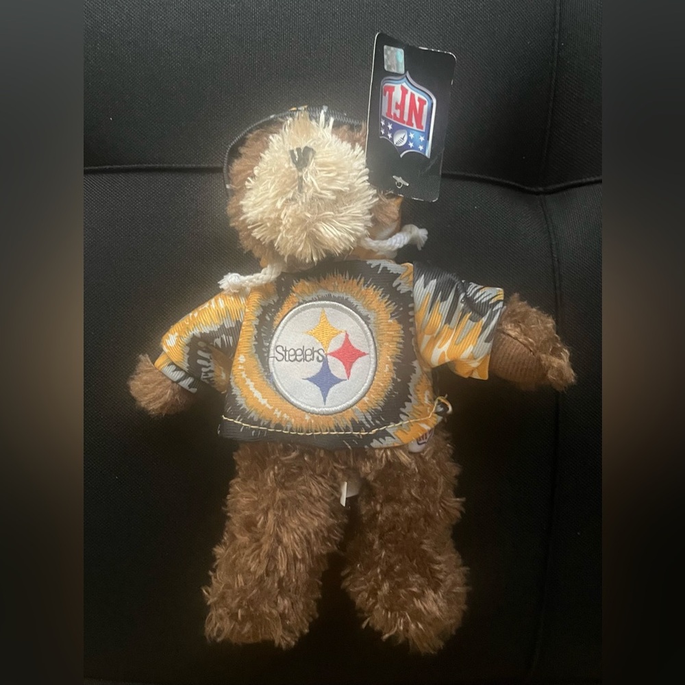 NFL Pittsburgh Steelers Teddy Bear with Tie Dye Jersey
